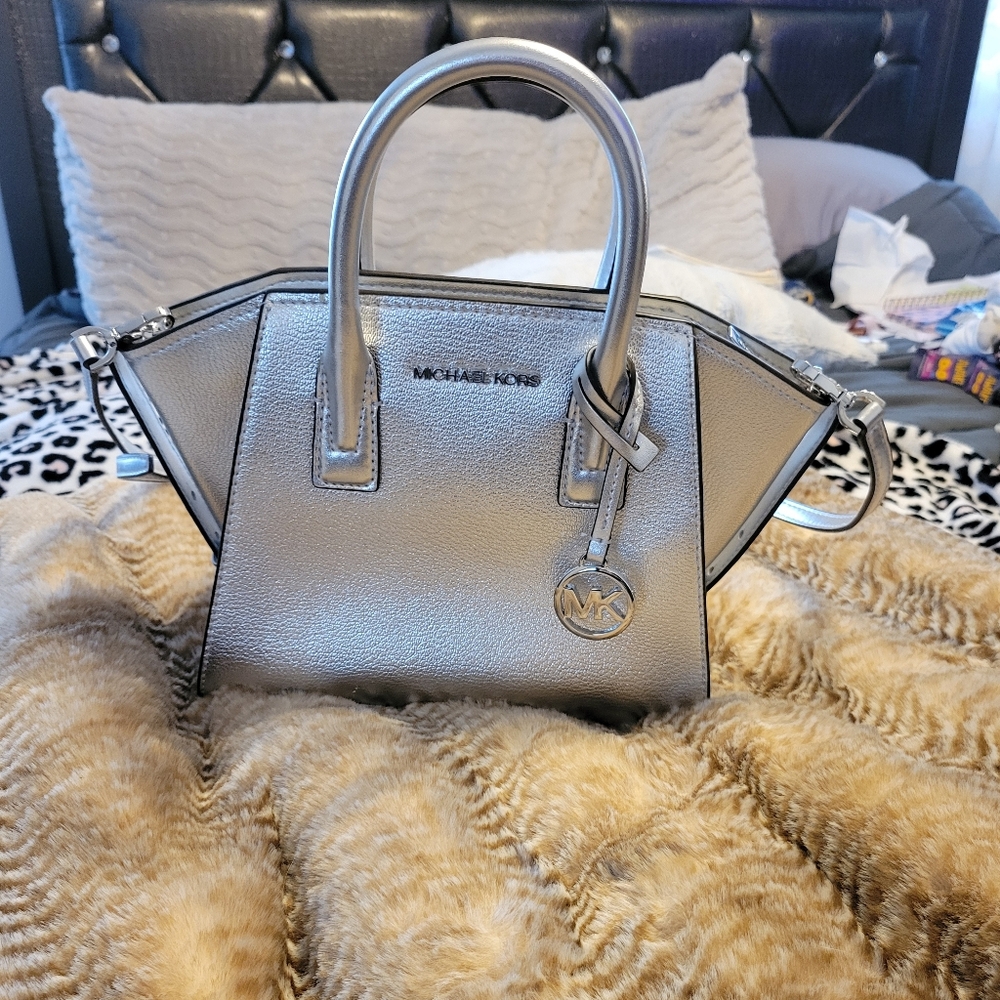 Michael Kors Silver Satchel
